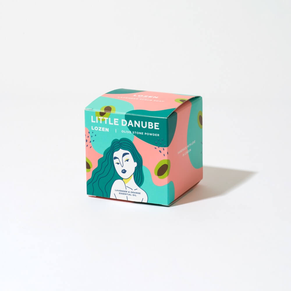 LOZEN Lavender Scrub Soap